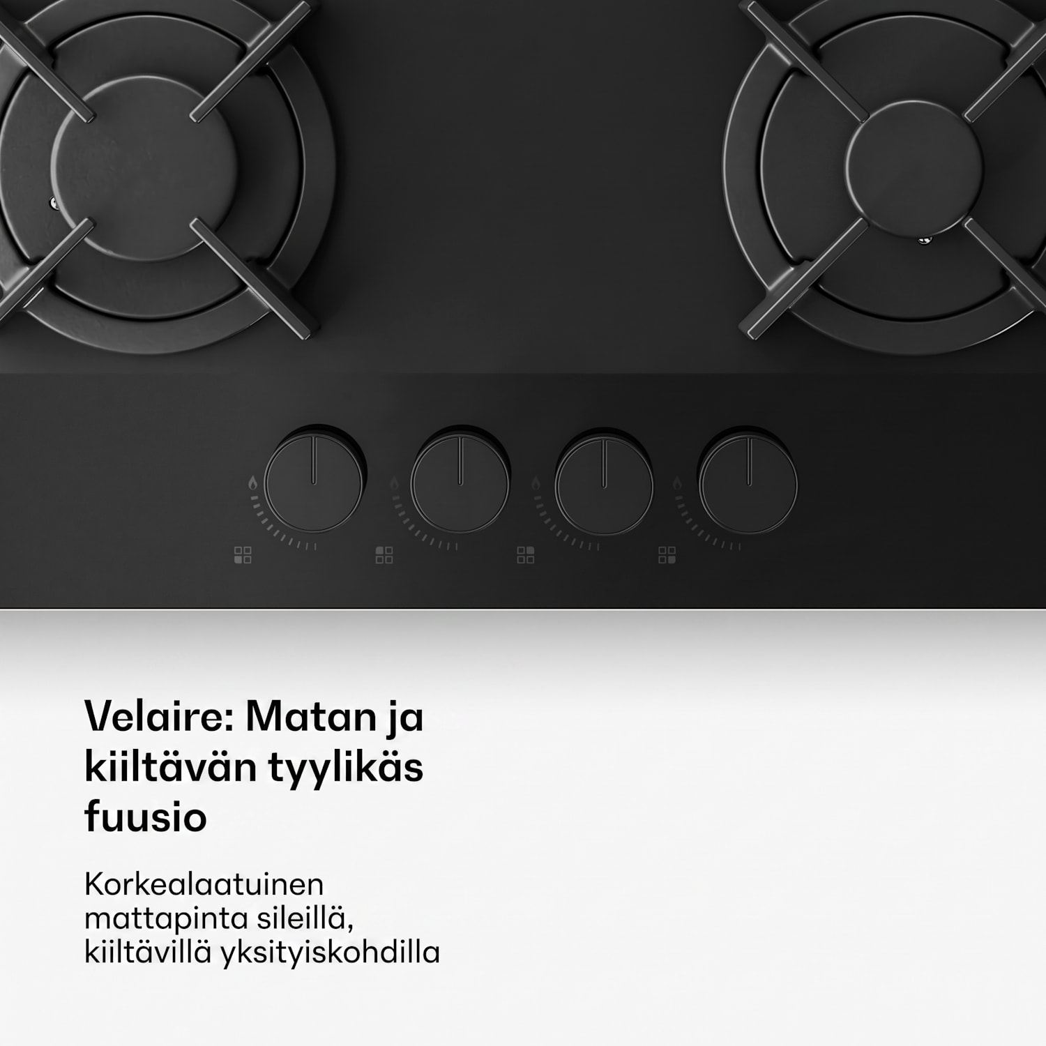 Velaire kaasuliesi + Velaire hormikupu | Minimalistinen & elegantti | 60 cm 
