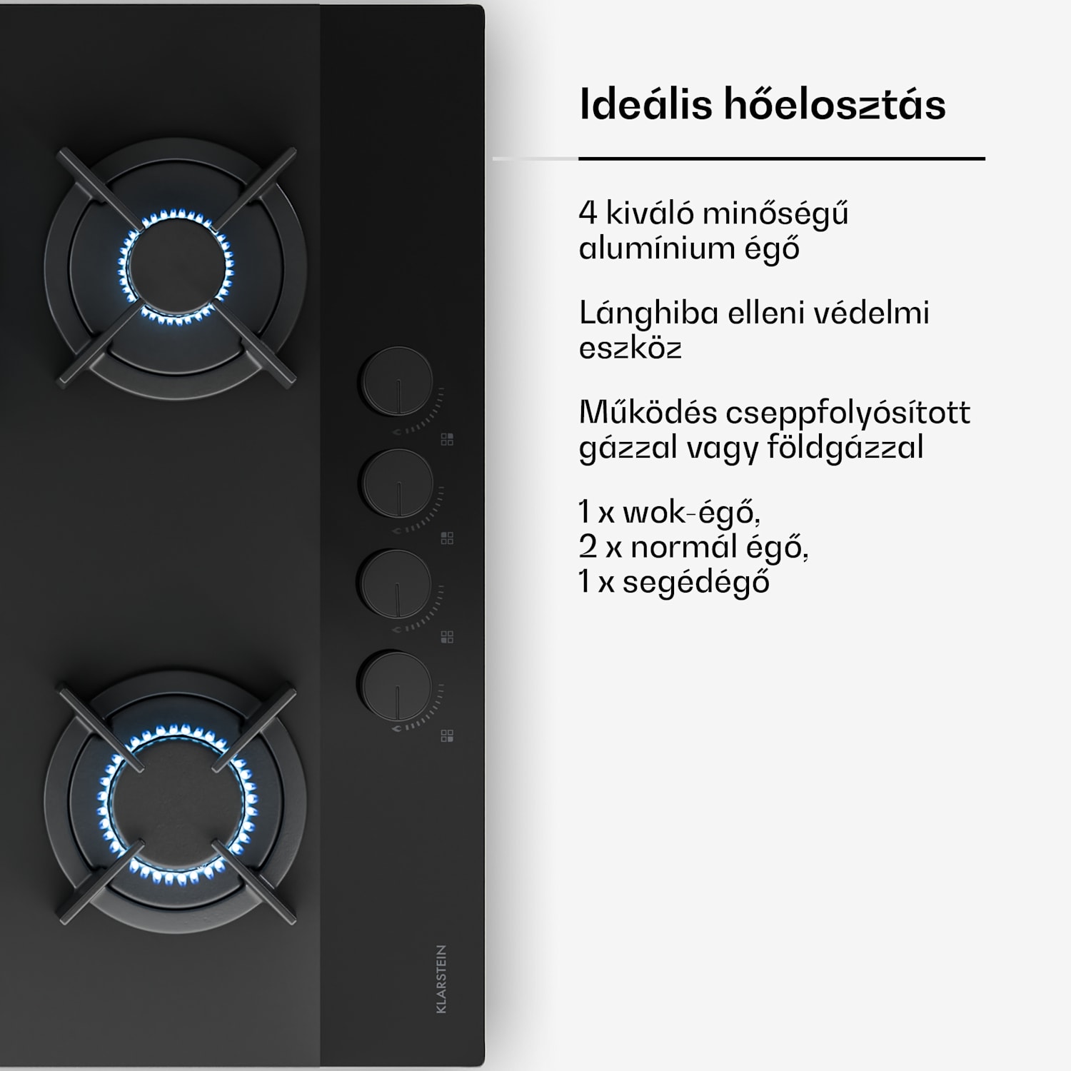 Velaire gázfőzőlap + Velaire kürtős páraelszívó | Minimalista és elegáns | 60 cm 