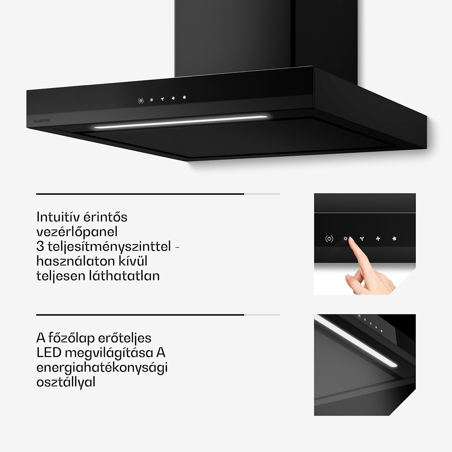 Velaire gázfőzőlap + Velaire kürtős páraelszívó | Minimalista és elegáns | 60 cm 