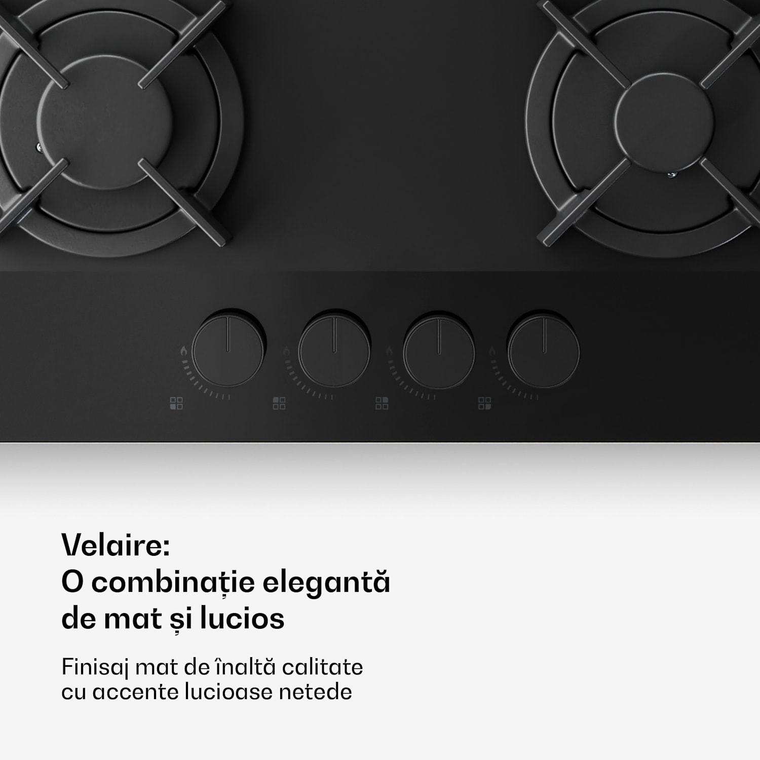 Velaire plită pe gaz + hotă tip coș | Minimalistă & elegantă | 60 cm 