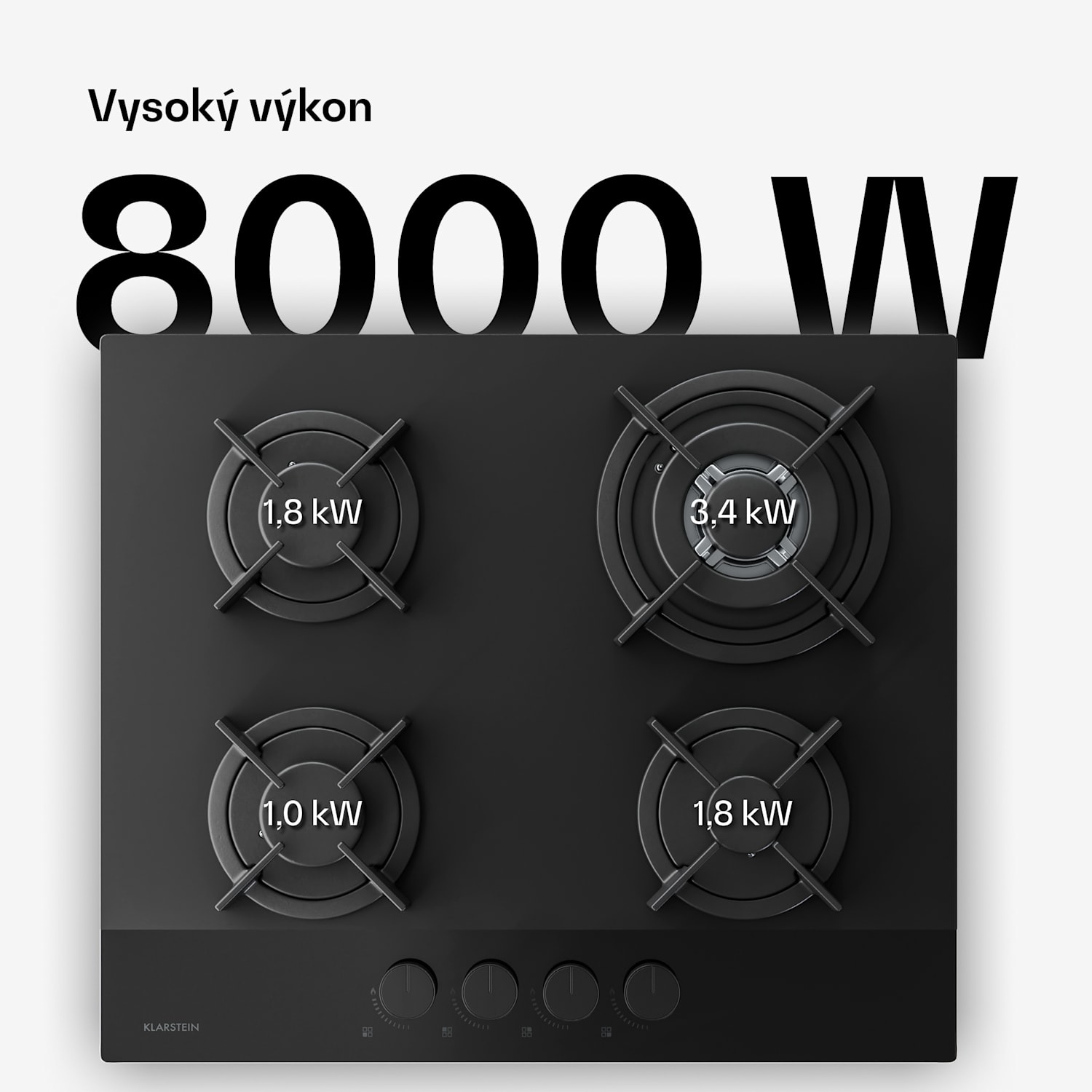 Velaire plynová varná doska + Velaire komínový odsávač | Minimalistický & elegantný | 60 cm 