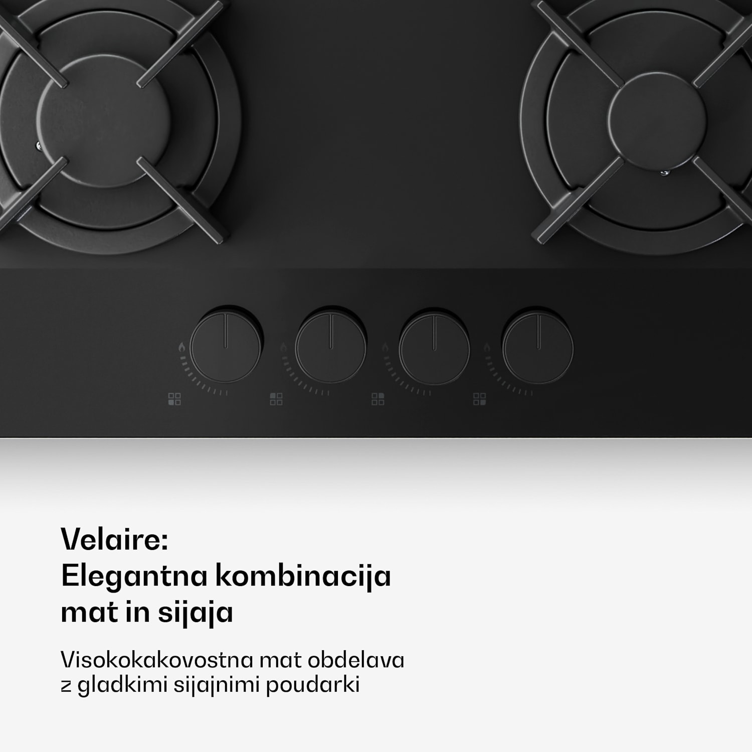 Velaire plinska kuhalna plošča + Velaire dimna napa | Minimalistično & elegantno | 60 cm 