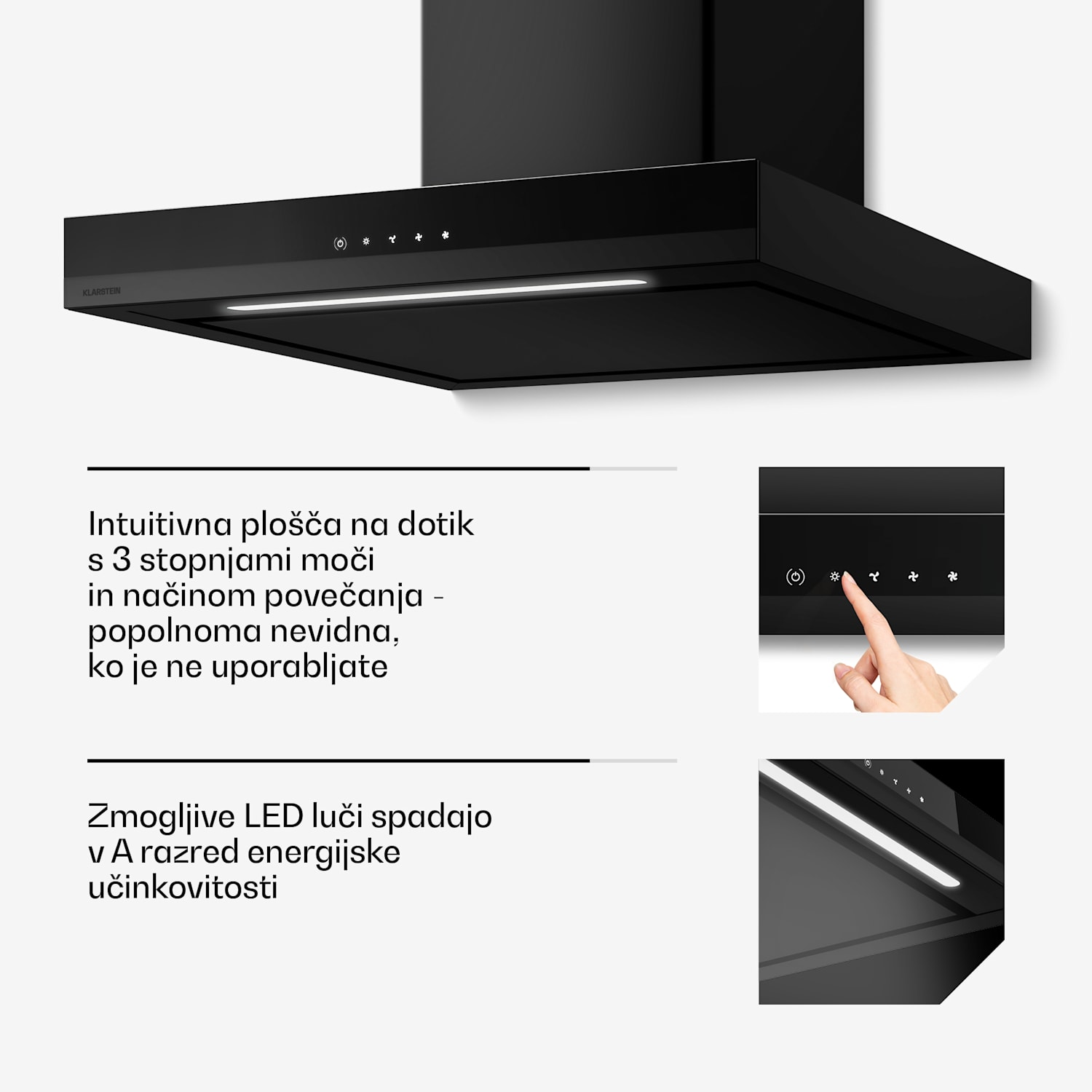 Velaire plinska kuhalna plošča + Velaire dimna napa | Minimalistično & elegantno | 60 cm 