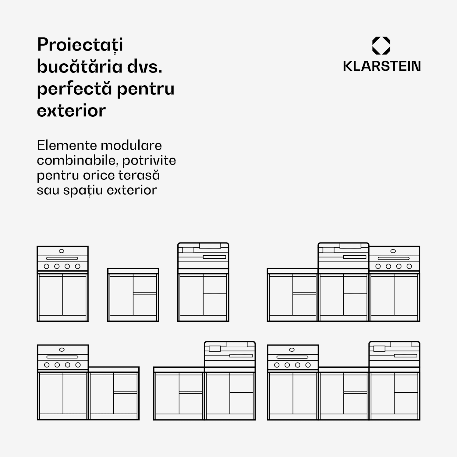 WaldChef set bucătărie în aer liber | 4 arzătoare | 30 mbar | 12 800 W | Rezistent la apă | Oțel inoxidabil Bucătărie de grădină - Set 30 mbar