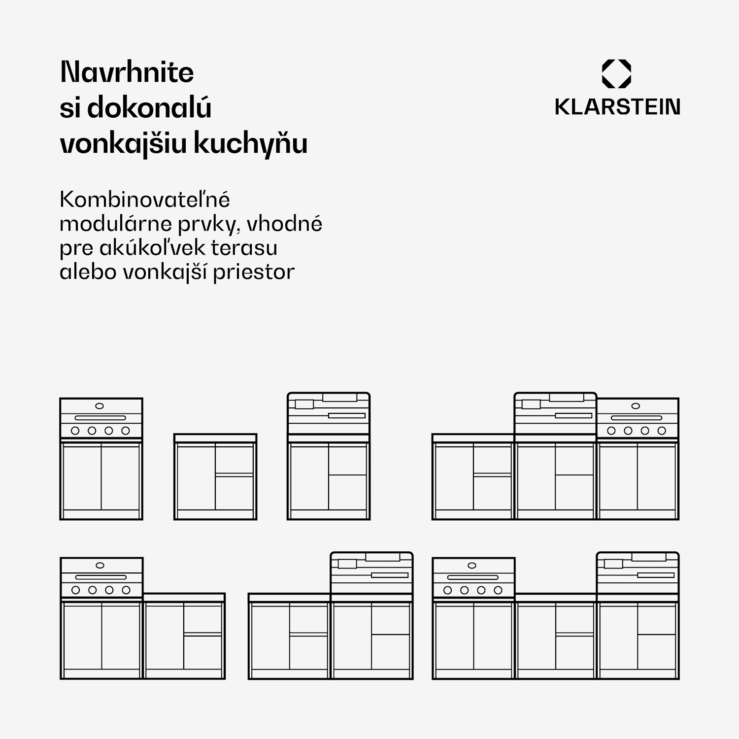WaldChef súprava vonkajšej kuchyne | 4 horáky | 30 mbar | 12 800 W | Vodeodolná | Nehrdzavejúca oceľ Záhradná kuchyňa - Súprava 30 mbar