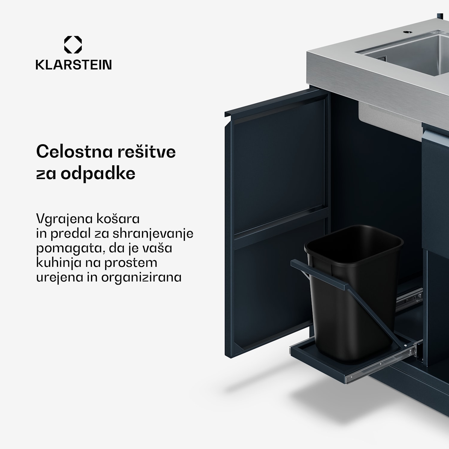 WaldChef set za zunanjo kuhinjo | 4 gorilniki | 30 mbar | 12 800 W | Vodoodporen | Nerjaveče jeklo Vrtna kuhinja - Set 30 mbar