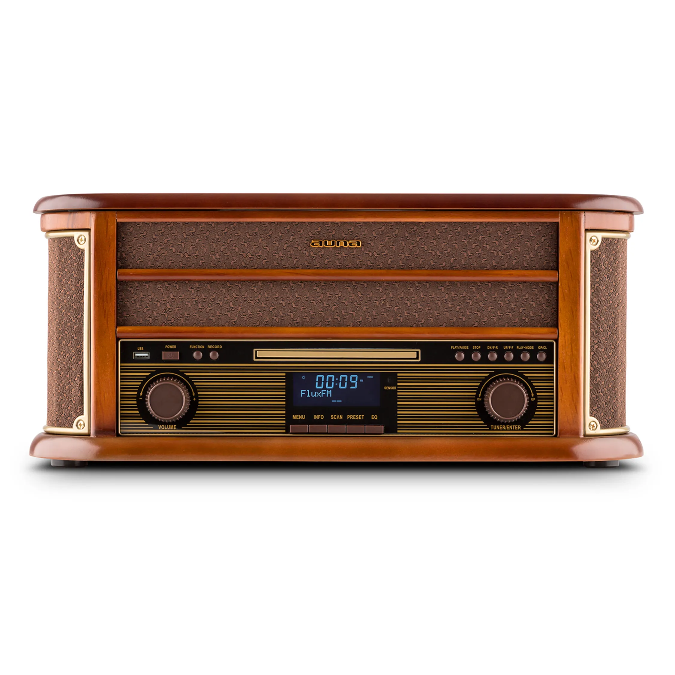 Giradischi Vintage AUNA Belle Epoque - Vinile, CD, Bluetooth, Radio DAB+ - Foto 3