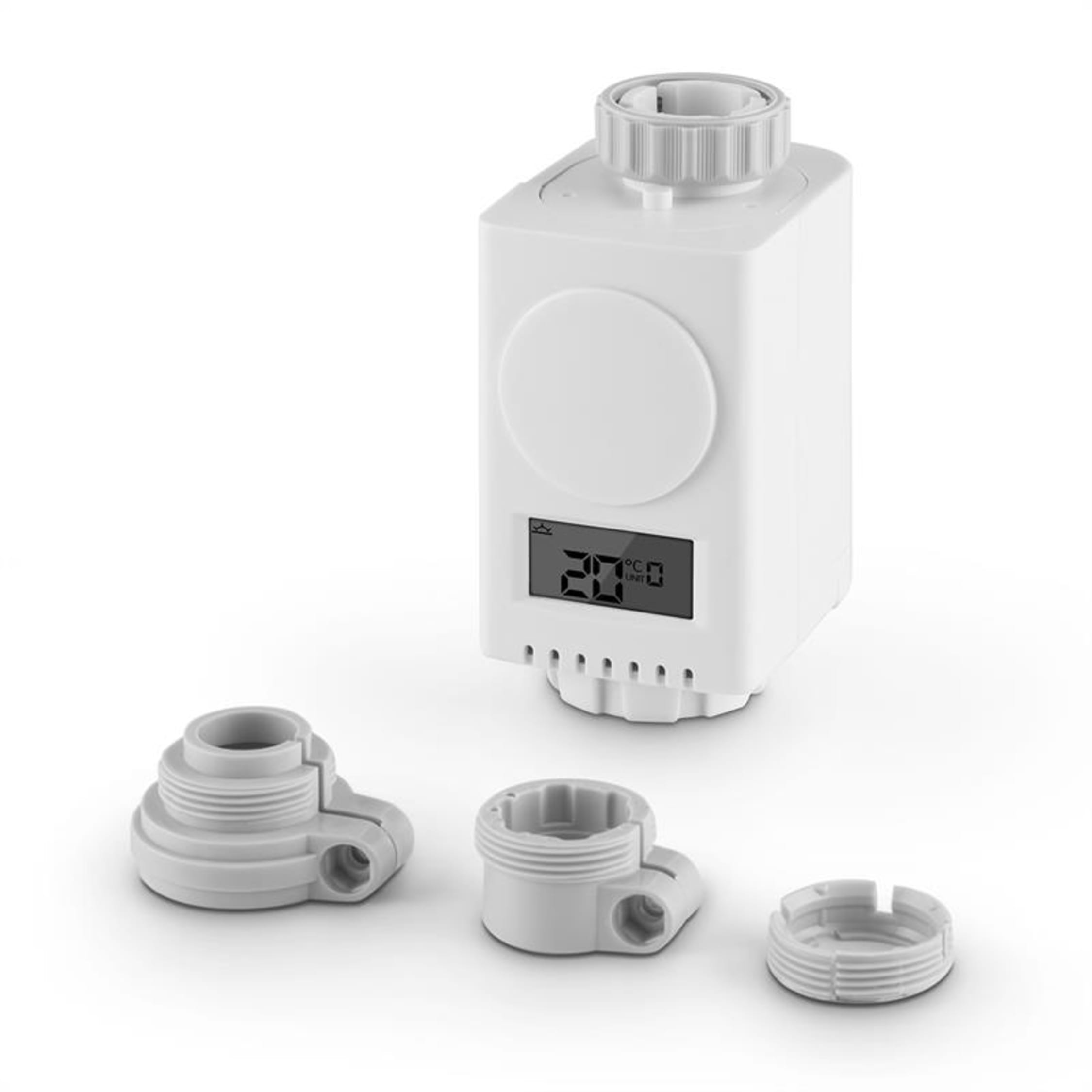 HTF R1 Termostato por radio para radiadores 2 4 GHz incl. adaptadores para valvula