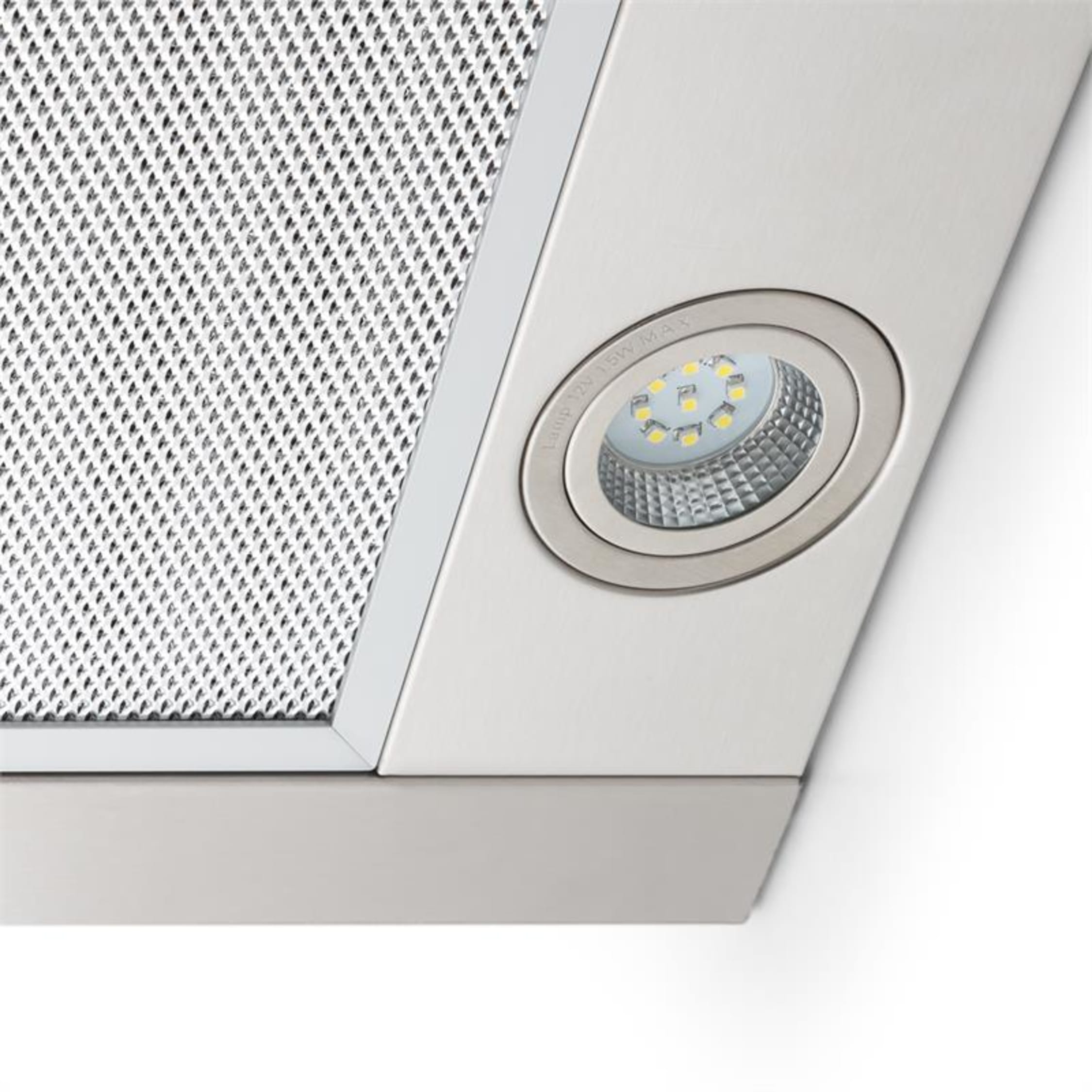 Zelda Extractor Hood Stainless Steel Ventilator 60cm Wall Mounting 