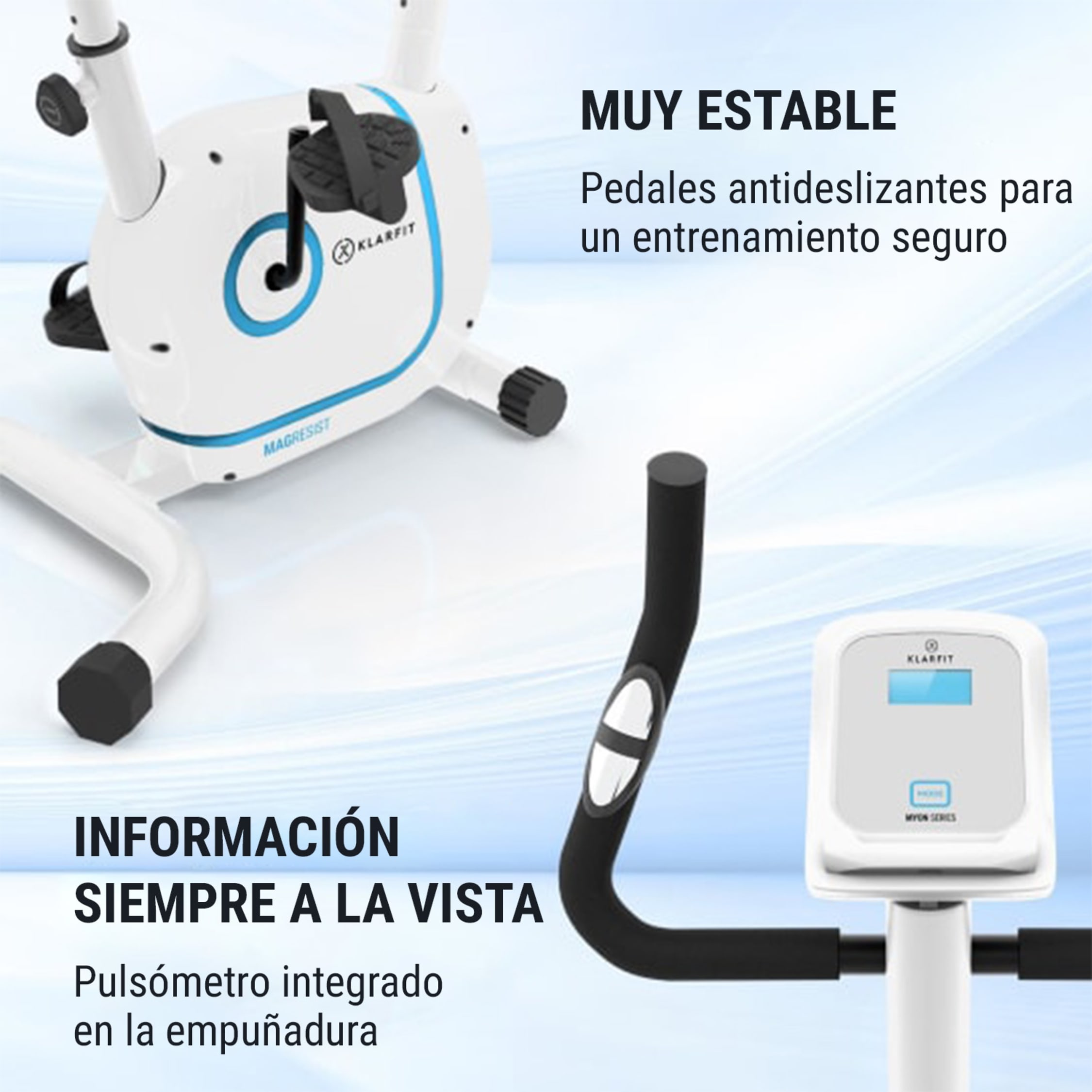 Elipticas Fitness Casa Bicicleta Estática KLAR FIT Myon Cycle