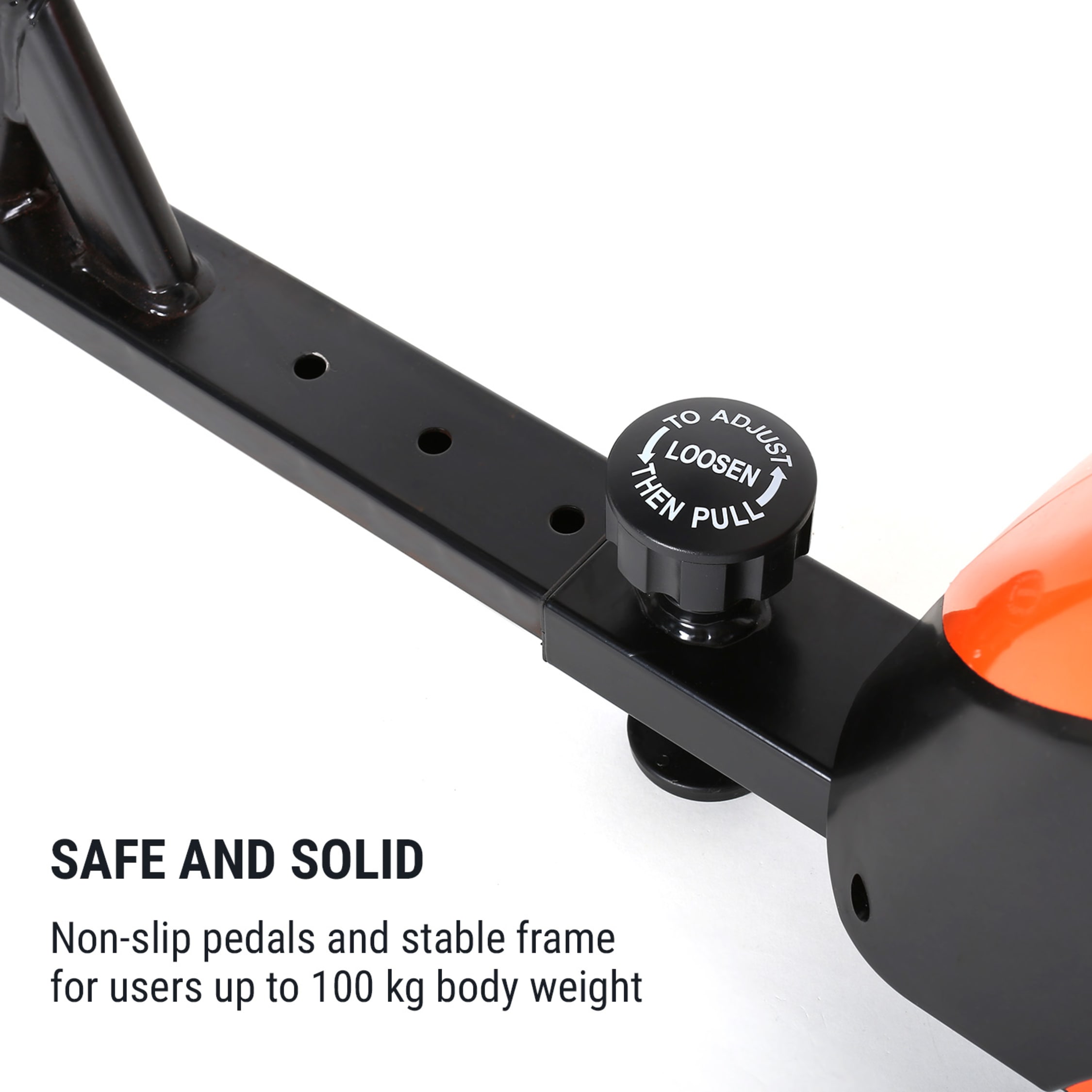 Klarfit Relaxbike 6.0 SE Reclining Ergometer 12kg Flywheel Magnetic Resistance 100kg Orange