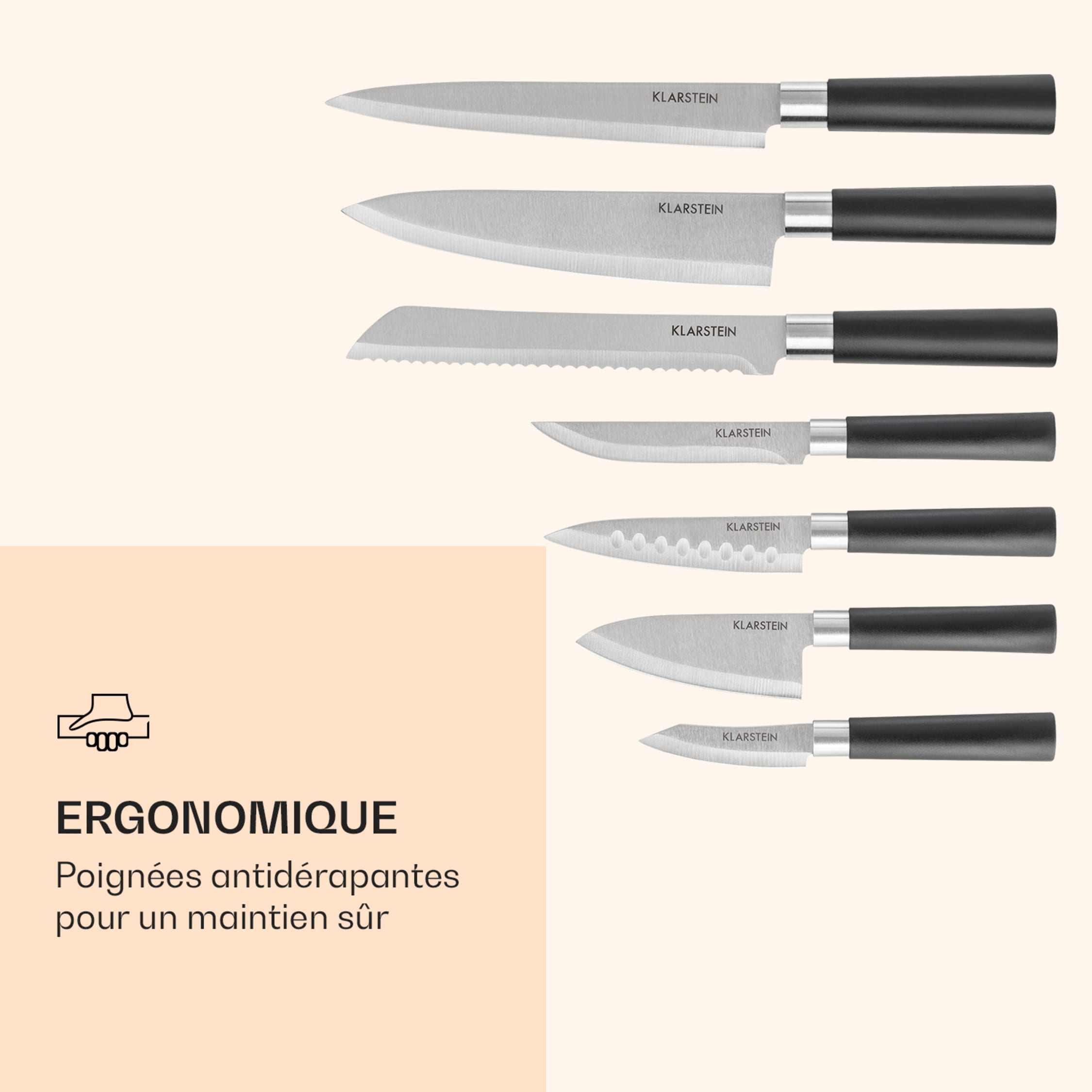 Coffret Couteaux Silverline 51 Pièces - 7 Manches Aluminium + 37 Lames + Aiguilles + Pierre à Affûter