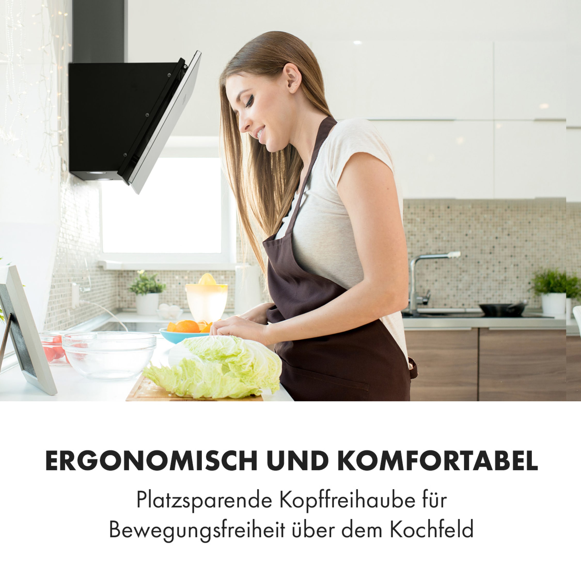 Silver Lining 60 Dunstabzugshaube | Kopffreihaube | 60 cm | EEK A 