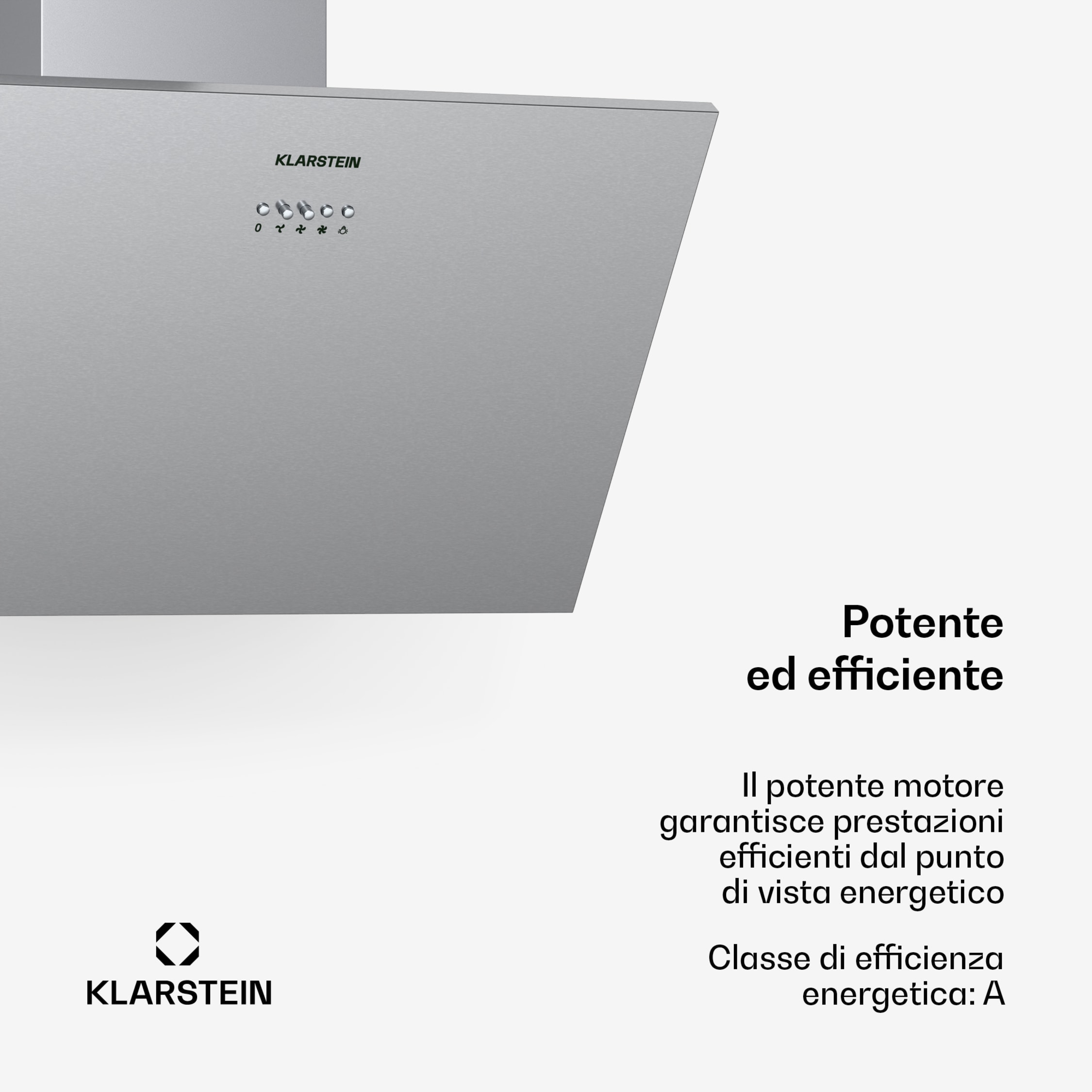 Cappa Aspirante Klarstein Down Under 60 Cm | Incasso Con Motore 190W | Capacità 590 M³/h | Acciaio Inox - Foto 11