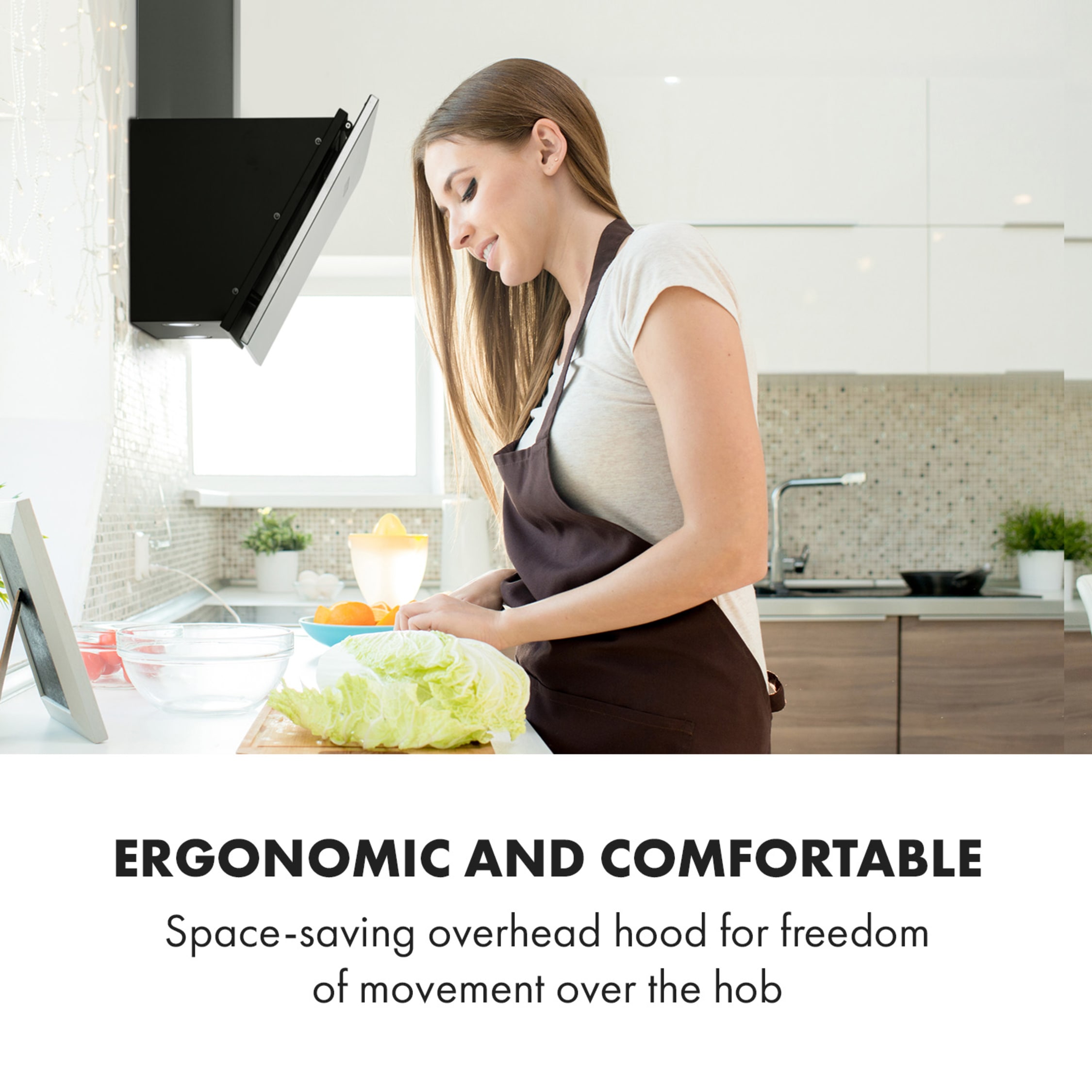 Silver Lining 60 Dunstabzugshaube | Kopffreihaube | 60 cm | EEK A  