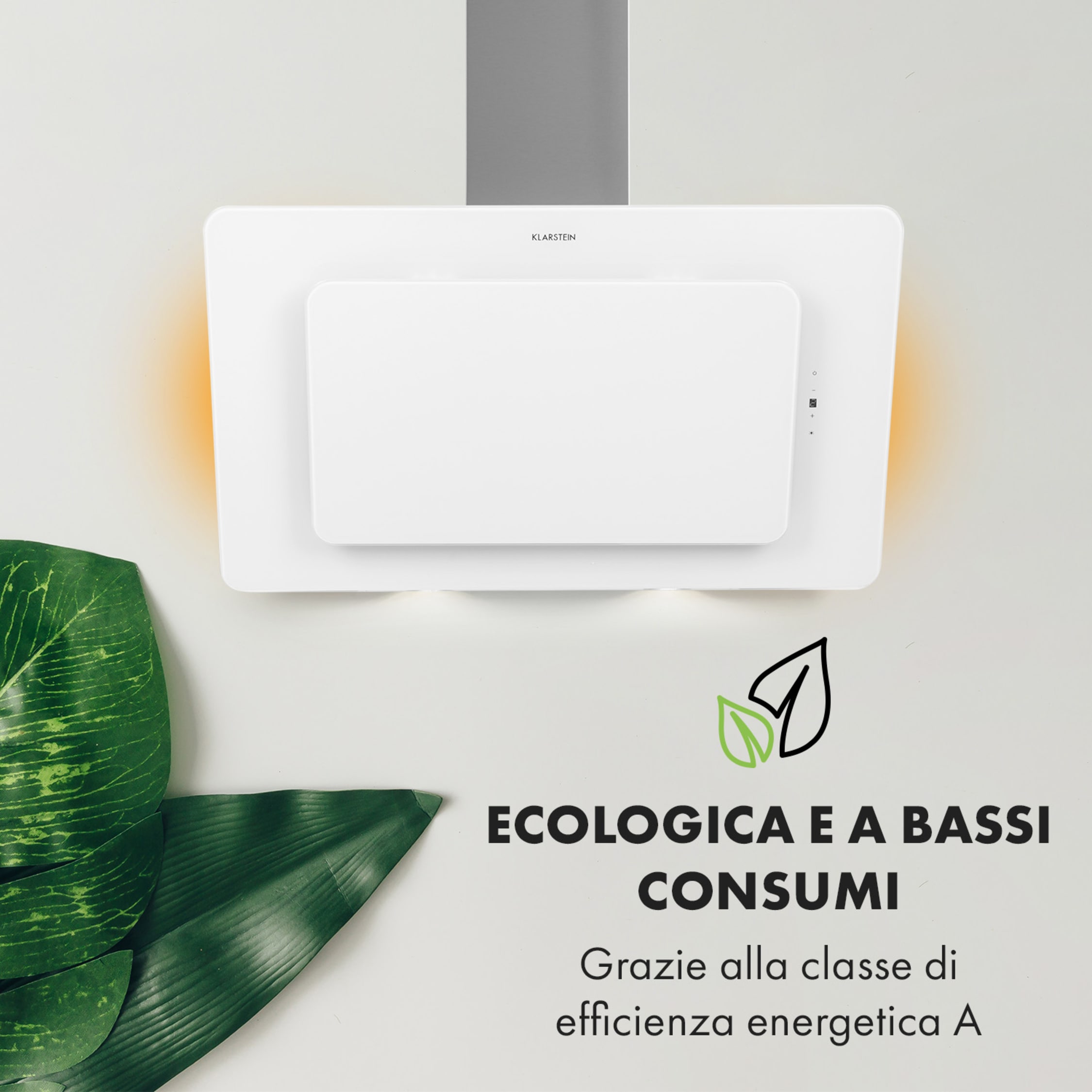 Cappa Aspirante Klarstein 90cm - Scarico Aria 247 M³/h, Filtro Lavabile, LED - Foto 13