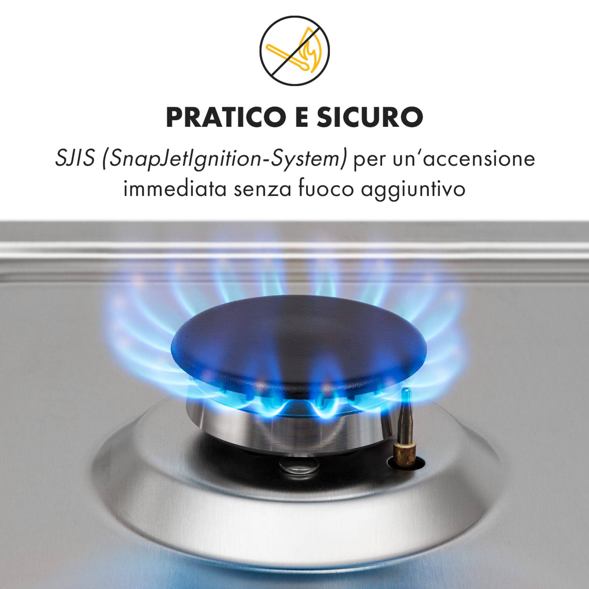 HAEGER SAFINE Cucina A Gas Portatile - Bruciatore Doppio Bronzo 110mm - Foto 8