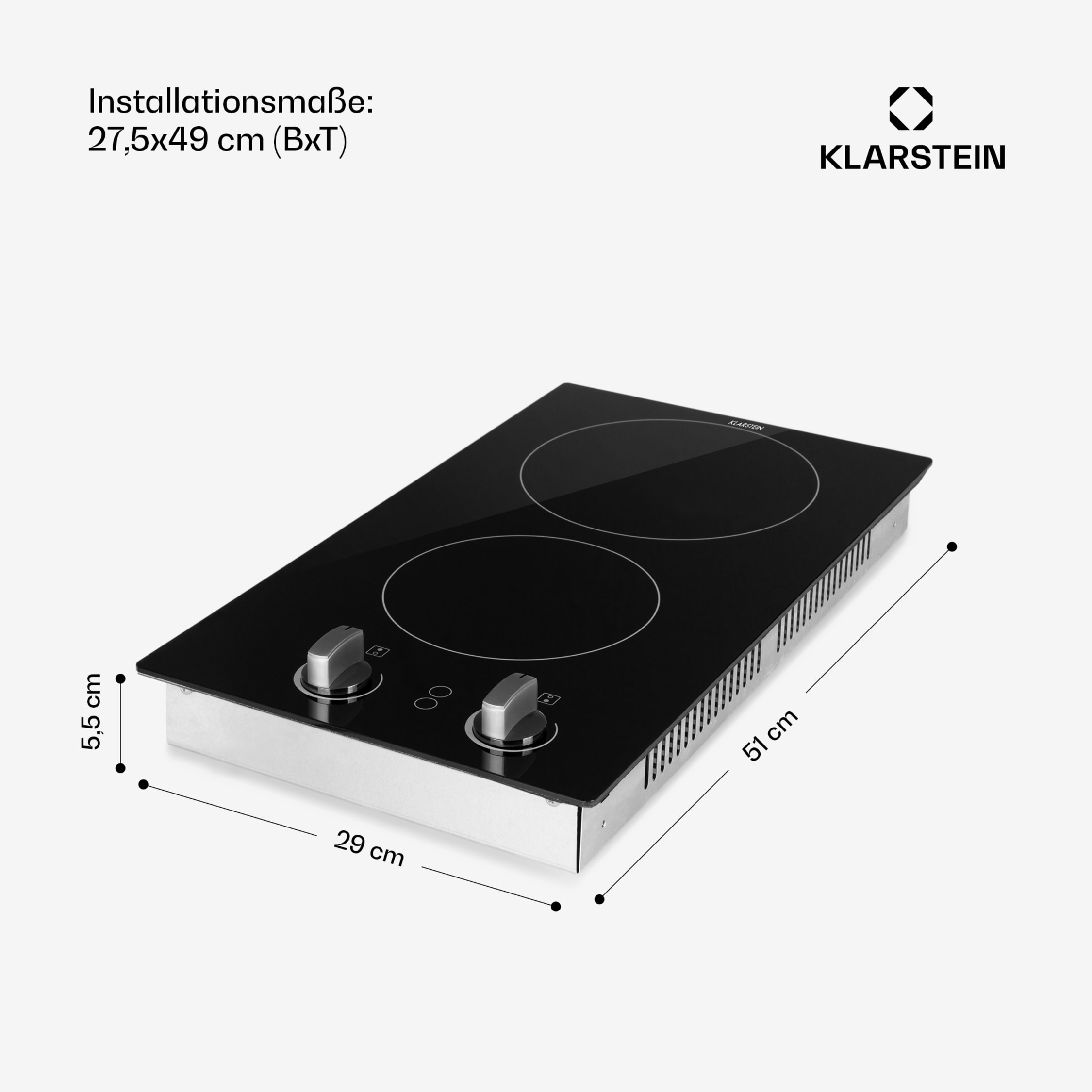 AEWHALE Plaque De Gril électrique Avec 2 Plaques De Cuisson, Plaque De Gril Amovible Antiadhésive En Céramique, Température Réglable Pour Le Jardin, La Cuisine à Domicile Et Le Camping-Noir