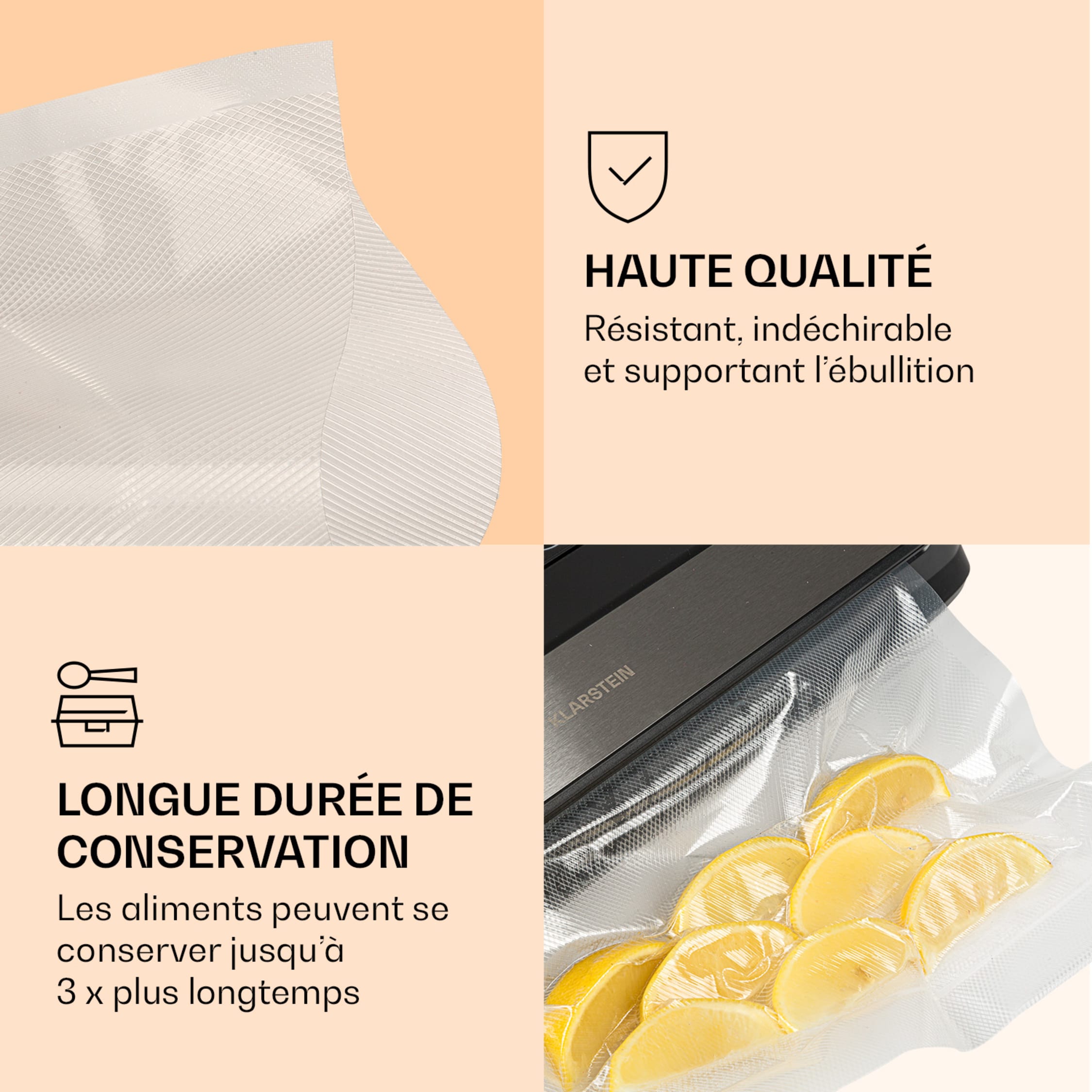 Silver Seal Bonsenkitchen Sacs Sous Vide Alimentaire, Rouleaux