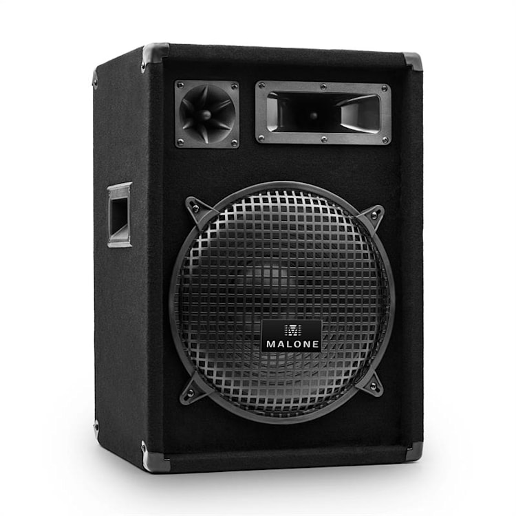 PW-1222 3-weg box luidspreker 30 cm (12") 600W 30 cm (12") | Zwart