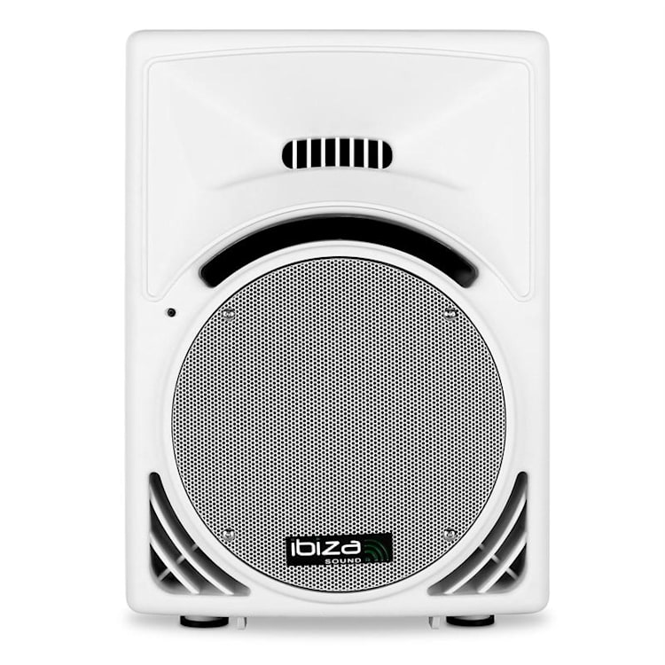 DJ PA actieve luidspreker 30cm subwoofer 1000W ABS wit