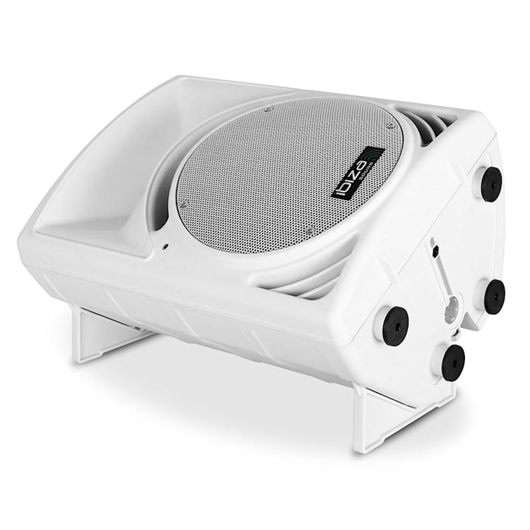 DJ PA actieve luidspreker 30cm subwoofer 1000W ABS wit
