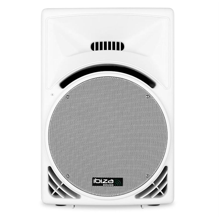 DJ PA Luidspreker Passief 38cm Subwoofer 1200W Box ABS wit