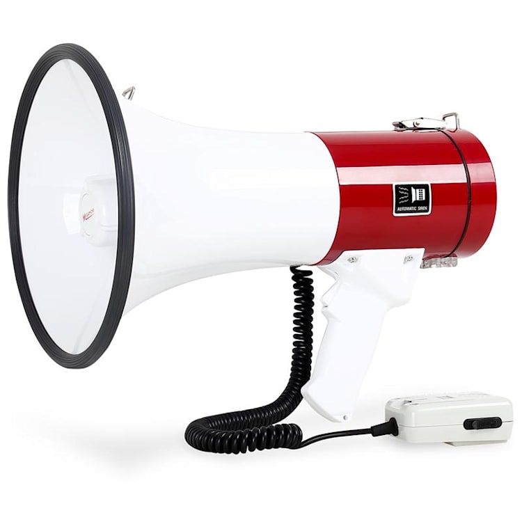 megafono 80W 1000m con sirena