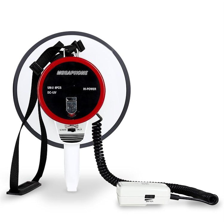 megafono 80W 1000m con sirena