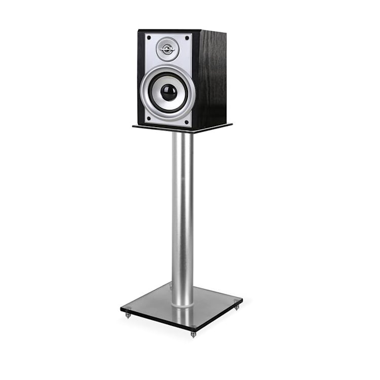 BS58 DESIGN SPEAKER чифт стойки за тонколони стъкло алуминий