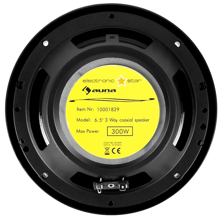 Set Auna 16,5 cm (6,5") auto-luidsprekerboxen 600 W zwart 16,5 cm (6,5")