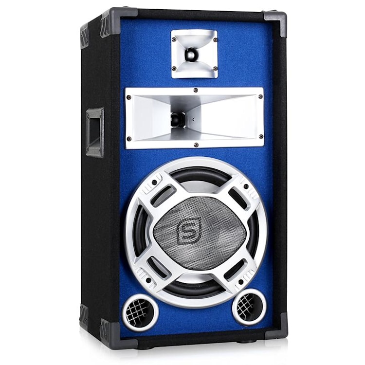 Enceinte de sono PA passive 25 cm LED bleues 400W