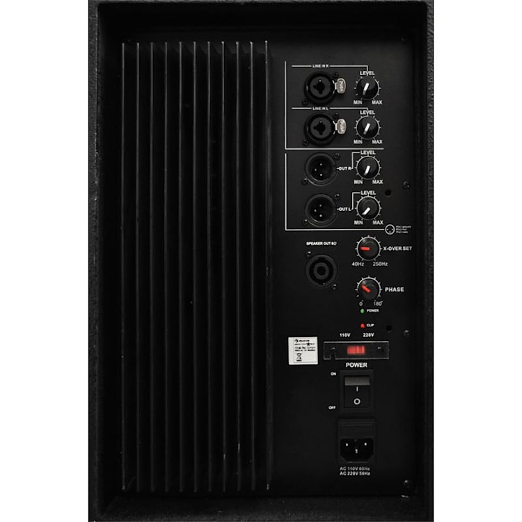 Actieve PA-subwoofer 30 cm (12") PA-box Auna 750 W RMS 30 cm (12")