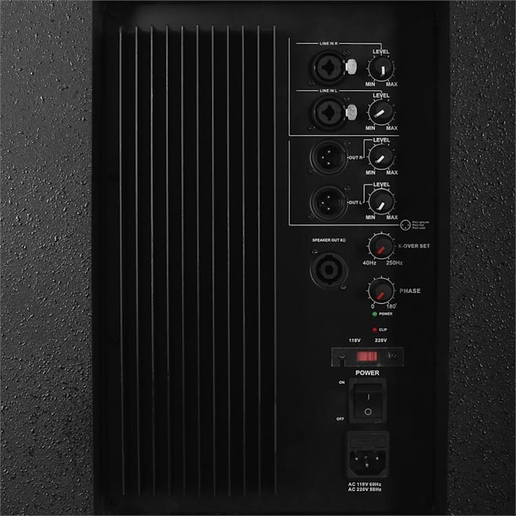 PW-18A-M actieve PA-subwoofer 46cm (18") PA-Box 1250W RMS 45,7 cm (18")