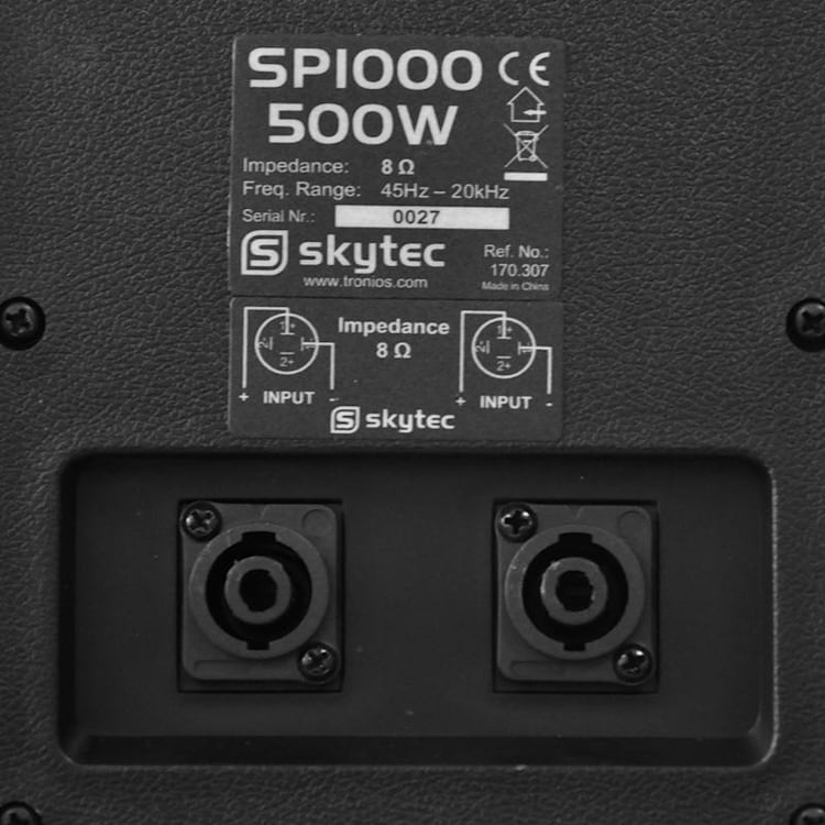 PA-luidspreker 25cm passieve-box 300w 8 ohm 119dB