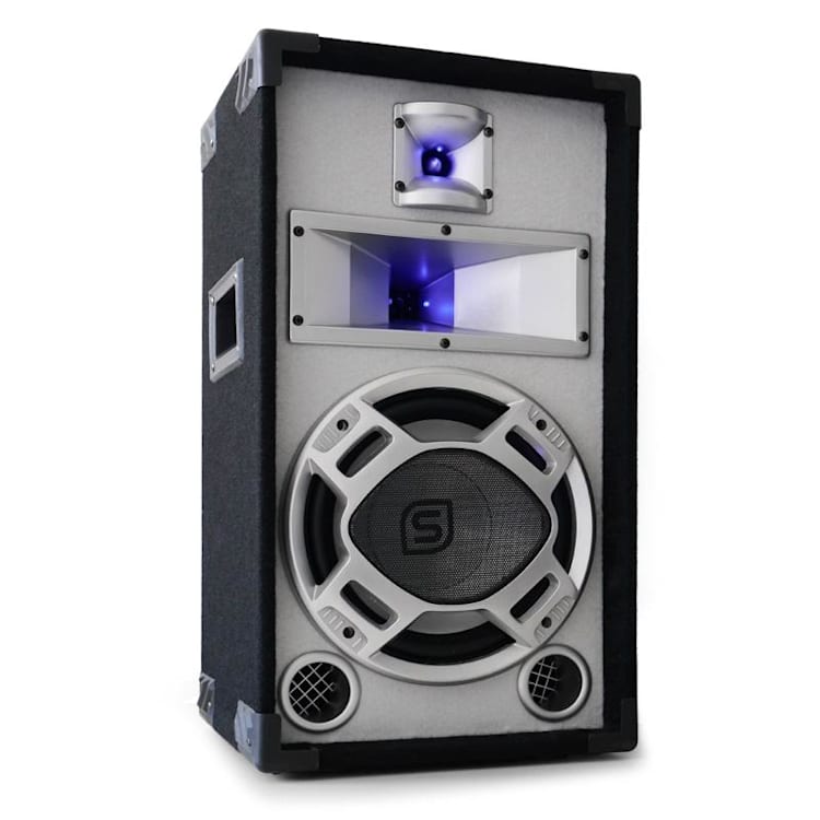 PA-Box 25cm passieve luidspreker wit 400W lichteffect