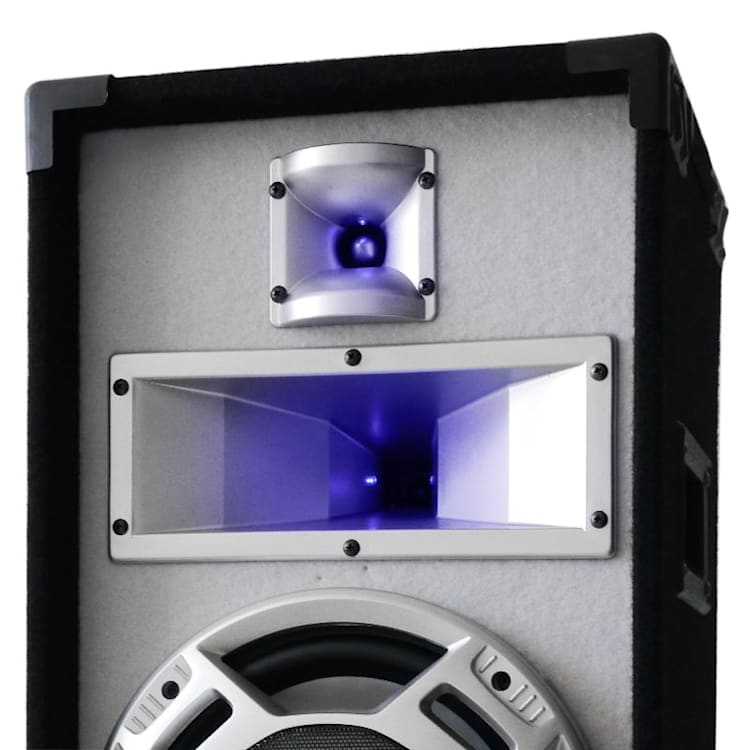 PA-Box 25cm passieve luidspreker wit 400W lichteffect