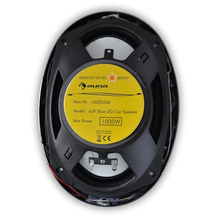 15x23cm autoluidspreker 1000W Auna CS-LED69 15 cm x 23 cm (6" x 9")