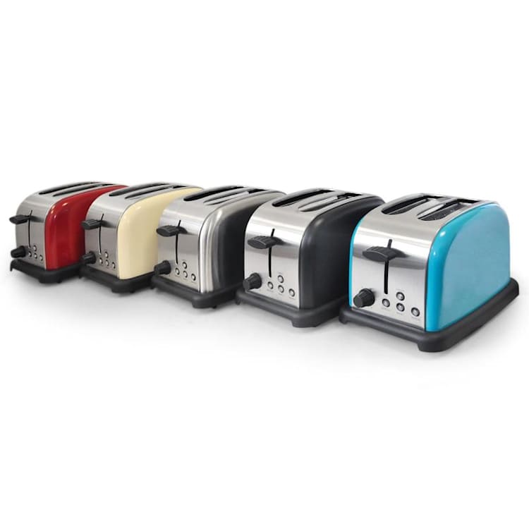 BT-318-C Toaster 2-Scheiben Edelstahl 1000W creme Creme