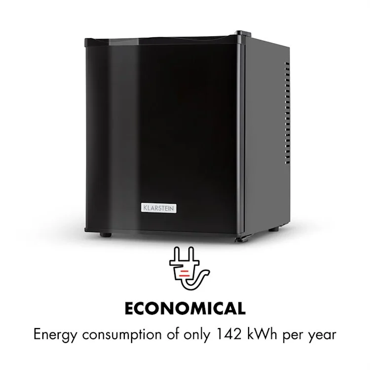 Happy Hour Minibar 5-15°C EEC G 25dB LED light 30 Ltr | Black