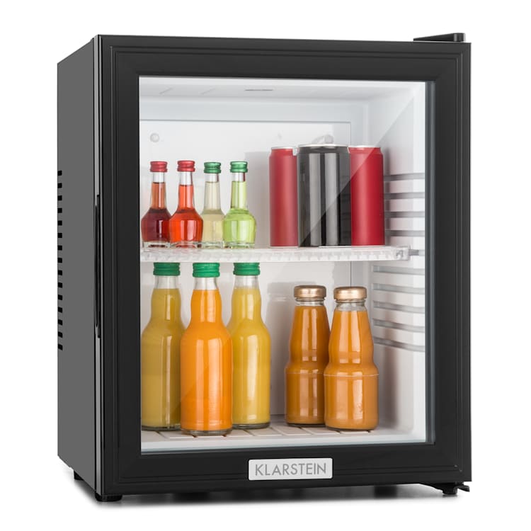 MKS-12 Minibar 24 litros clase E vidrio negro 0dB 24 L | Negro / Blanco