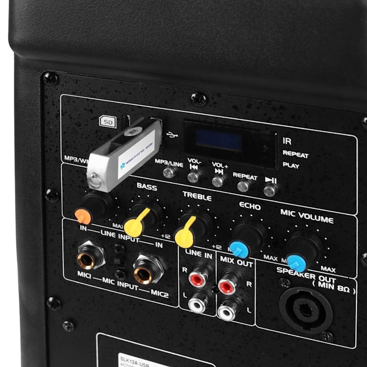 SLK10-A Actieve PA-luidspreker 25cm (10 ") 400W USB SD 25 cm (10") | Actief