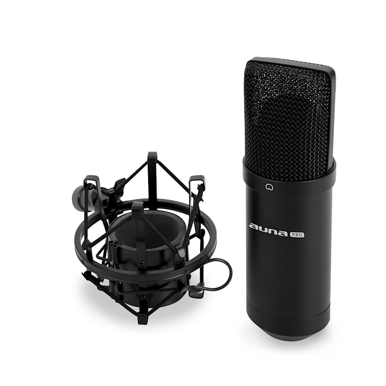 MIC-900B USB, mikrofon pojemnościowy, USB, kolor czarny