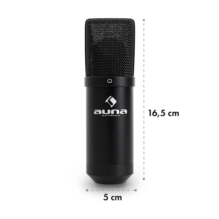 MIC-900B USB, mikrofon pojemnościowy, USB, kolor czarny
