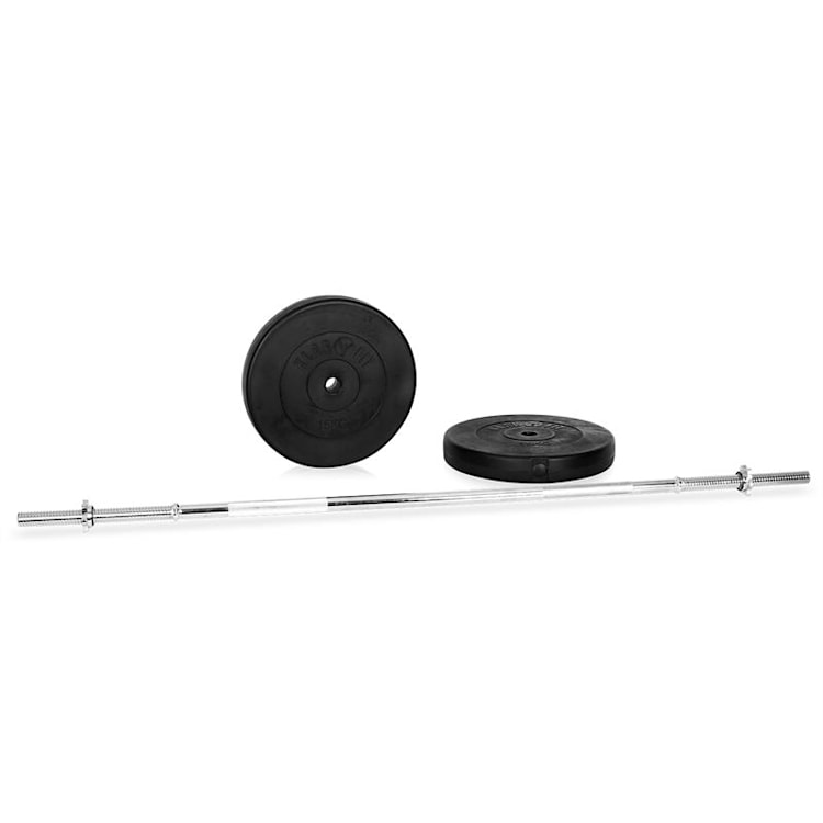 Klarfit, sada činiek, 4 x hriadeľ činky, 14 x závažie, 97,5 kg