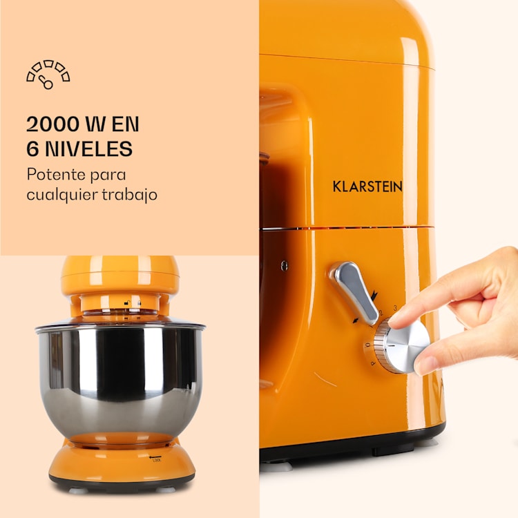 Bella Robot de cocina 1800 W/2,7 PS 5 L Acero inoxidable Sin BPA Marigold