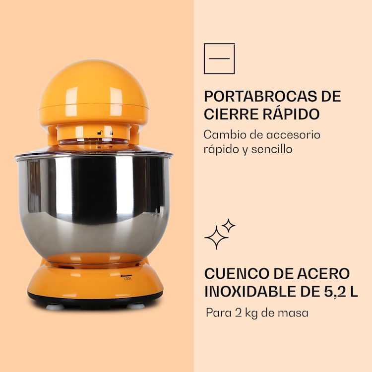 Bella Robot de cocina 1800 W/2,7 PS 5 L Acero inoxidable Sin BPA Marigold