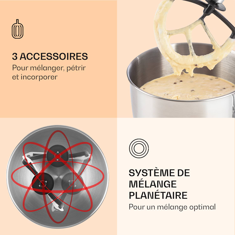 Robot ménager Bella 1800 W / 2,7 ch 5 l Acier inoxydable sans BPA Merigold