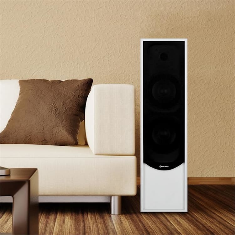 Linie-300-WH Enceinte pied 80W RMS passive - blanc Blanc