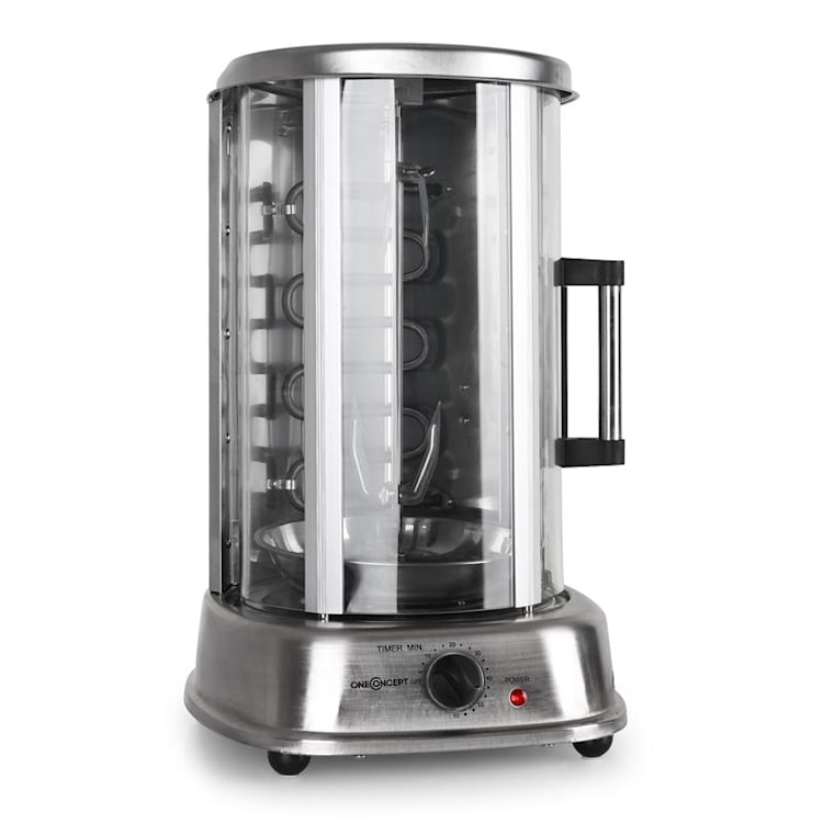 Kebap Master Pro Verticale Grill 1500W roestvrij staal incl. spiesset